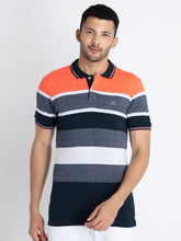 Striped polo t shirt